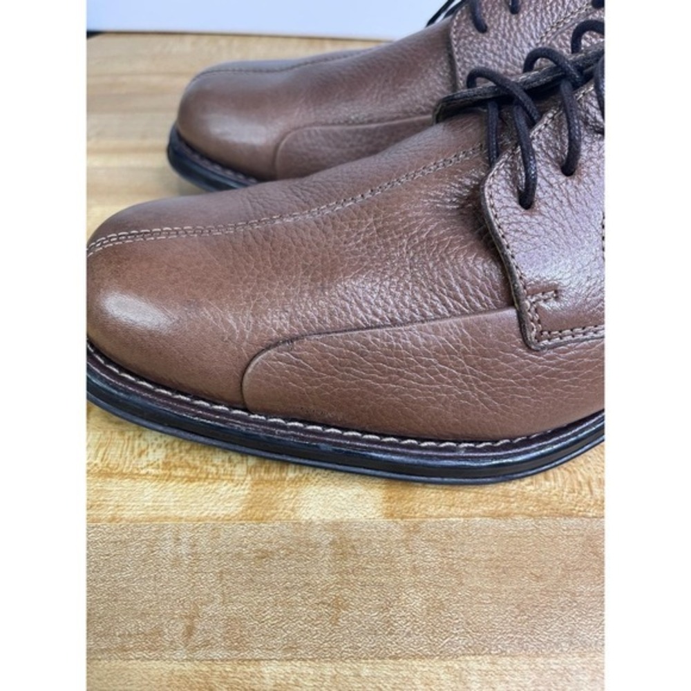 Studio Belvedere Men's Brown Leather Lace-Up Oxford Dress Shoes, Size 9.5‎ - Picture 8 of 11